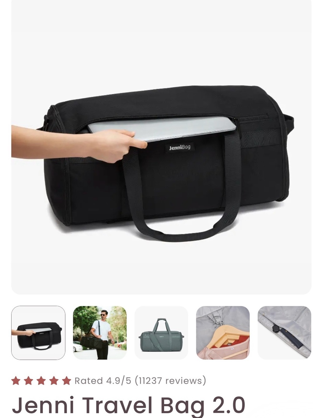 The Jenni Bag 2.0, roller edition, new and unused. Black - Picture 8 of 10